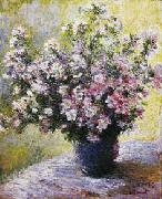 Claude Monet Bouquet of Mallows oil painting on canvas